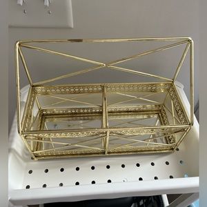 nicole miller gold mirror storage organizer